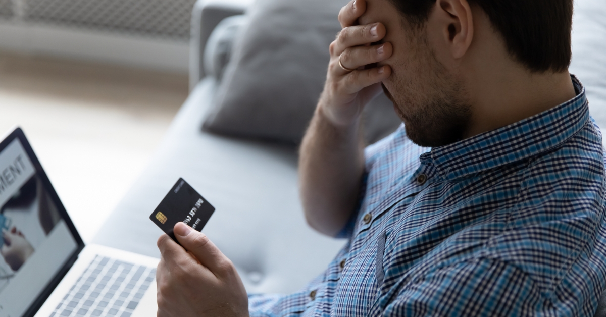 unhappy man having problem