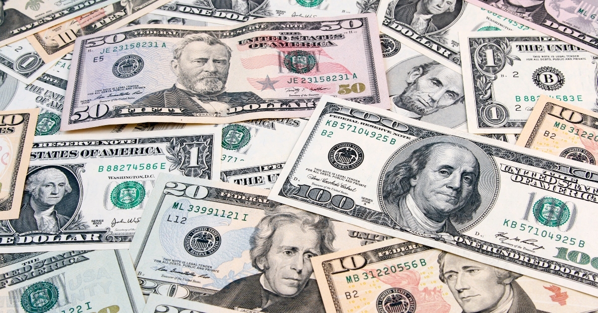 american cash banknotes