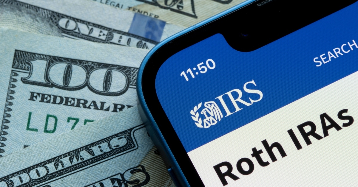irs website is seen on an iphone