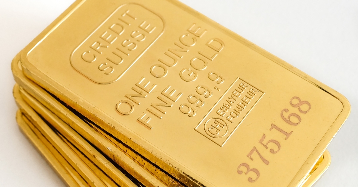 stack of one ounce gold bars