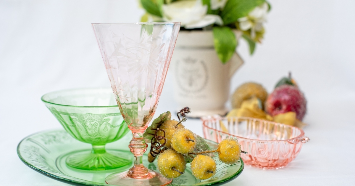 antique glassware american depression china