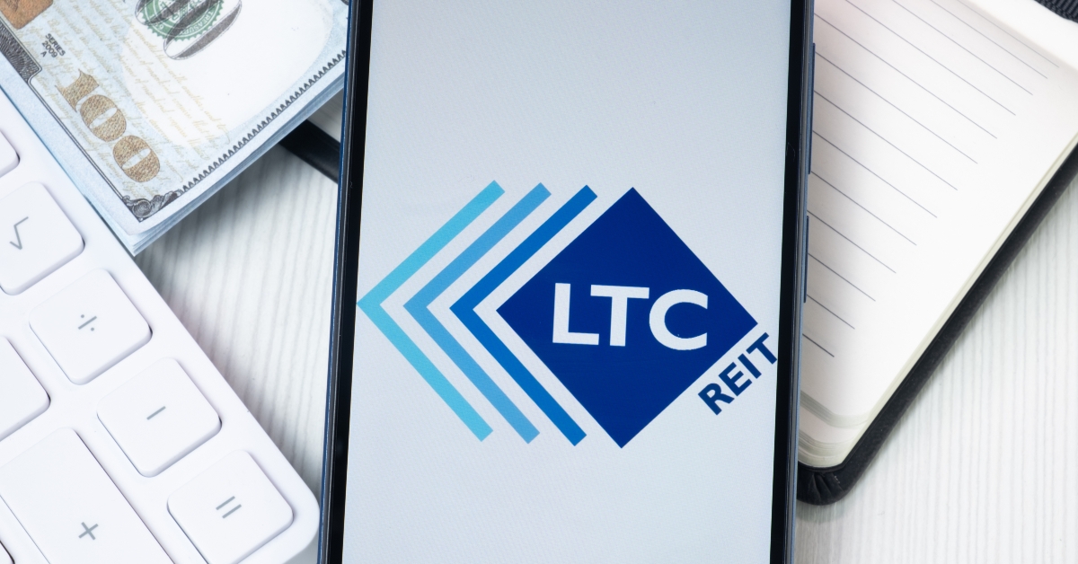 LTC Properties Logo on Phone Screen