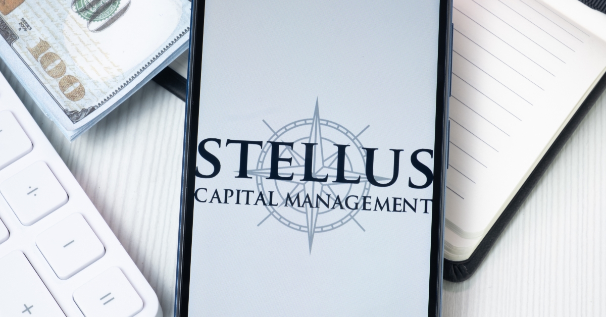 Stellus Capital Logo on Phone Screen
