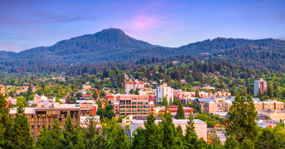 eugene oregon usa skyline