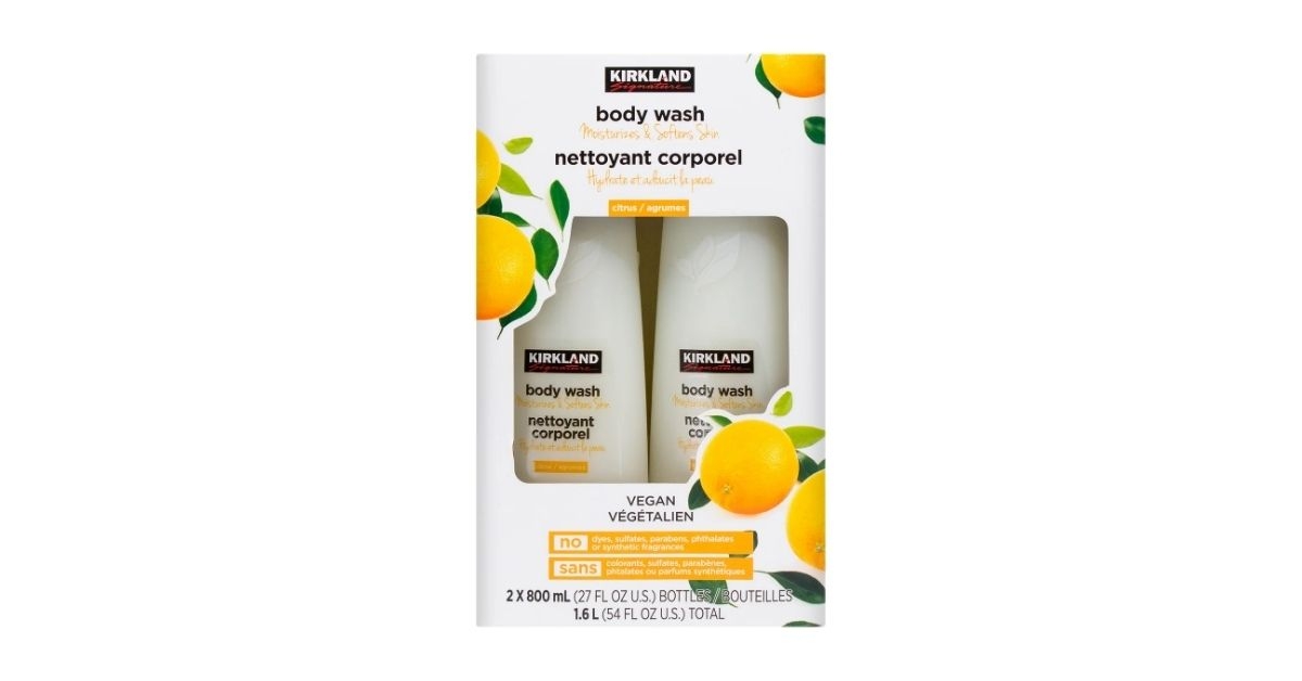 kirkland signature liquid body wash natural citrus