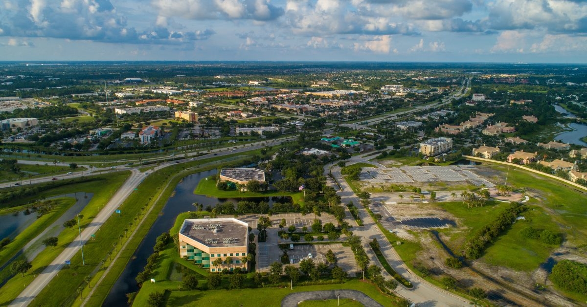 aerial image port st lucie