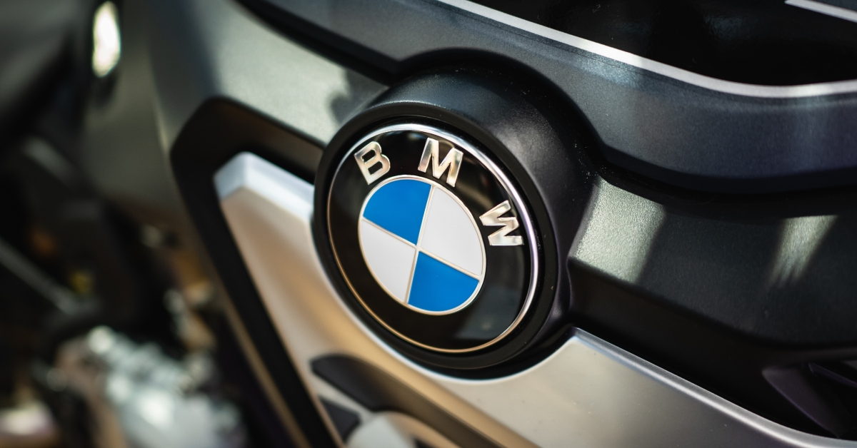 BMW logo on motorcycle