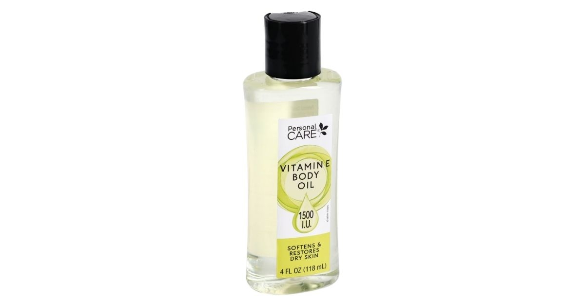 A bottle of body oil