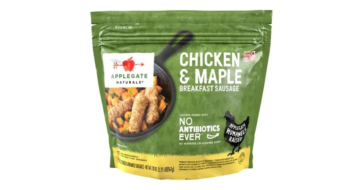 chicken maple breakfast sausage links