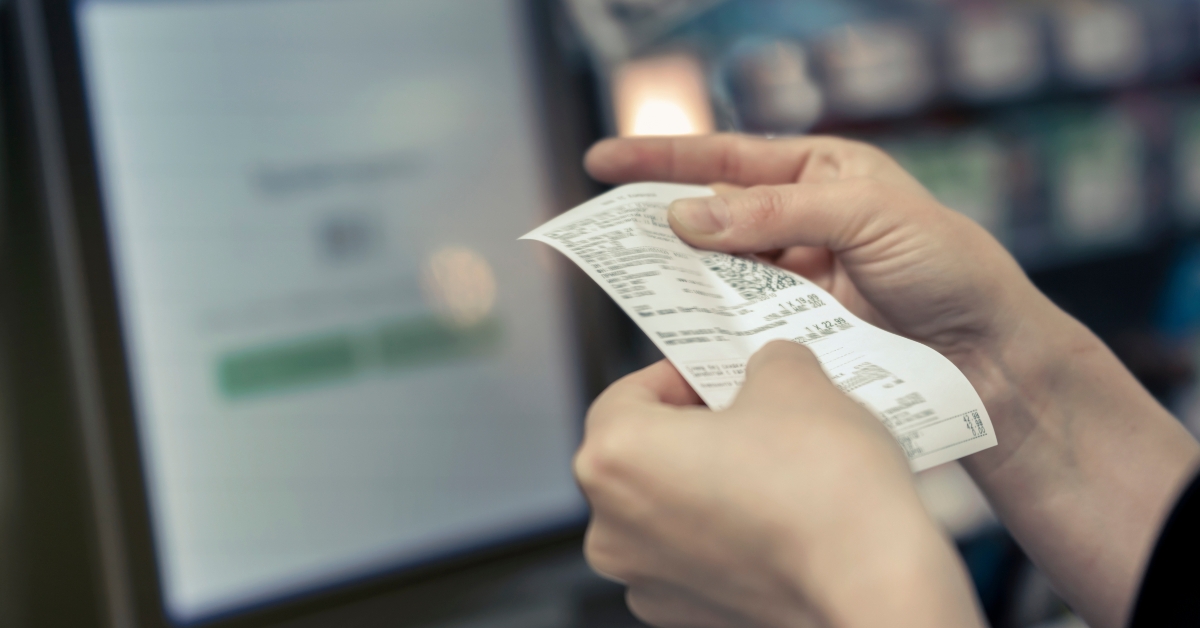 Point of Sale System For Retail product receipt