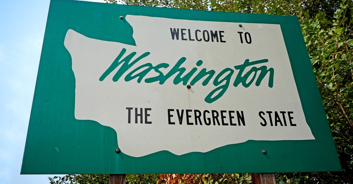 Welcome to Washington State sign