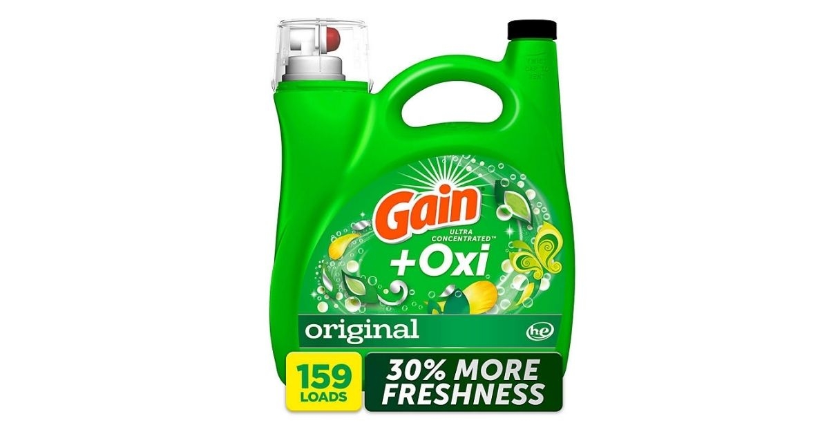 gain oxi laundry detergent