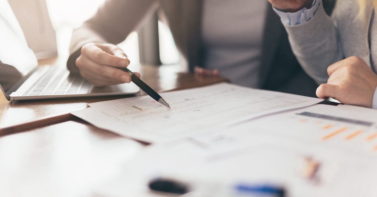 business working with woman