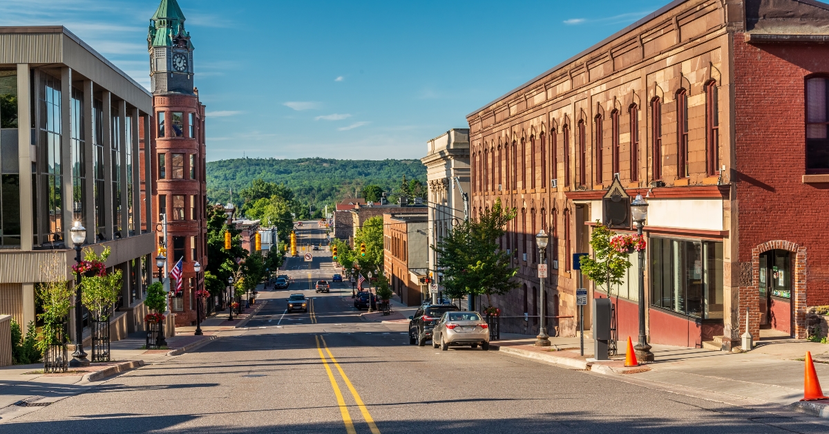city of marquette in northern michigan 