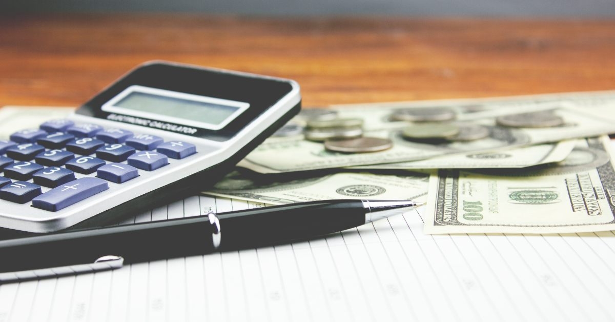 money and calculator calculation 