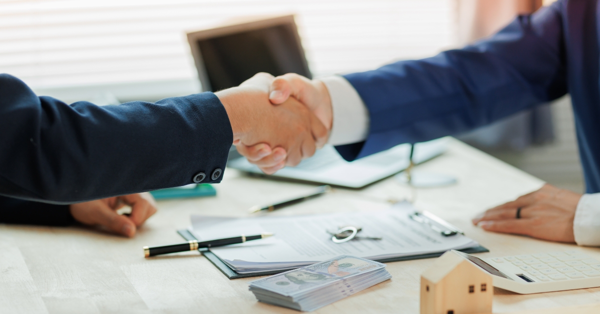 marking a successful agreement