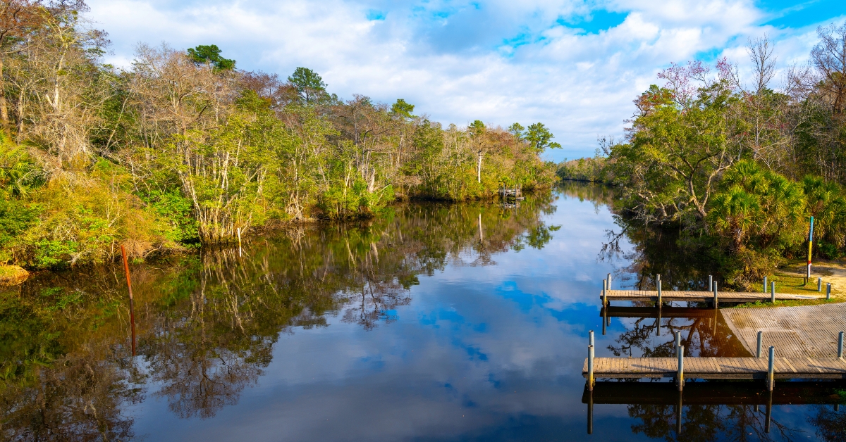 boat ramp dock in crawfordville