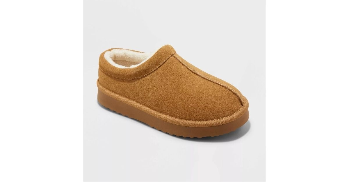 auden womens kaya genuine suede clog slippers