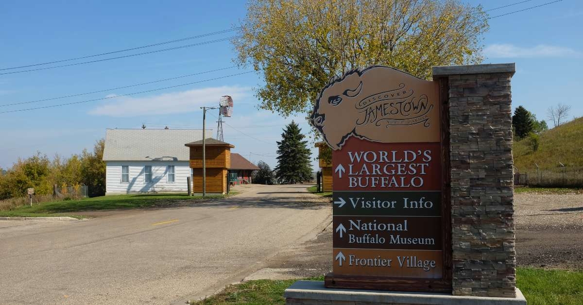 sign at the entrance to rontier village