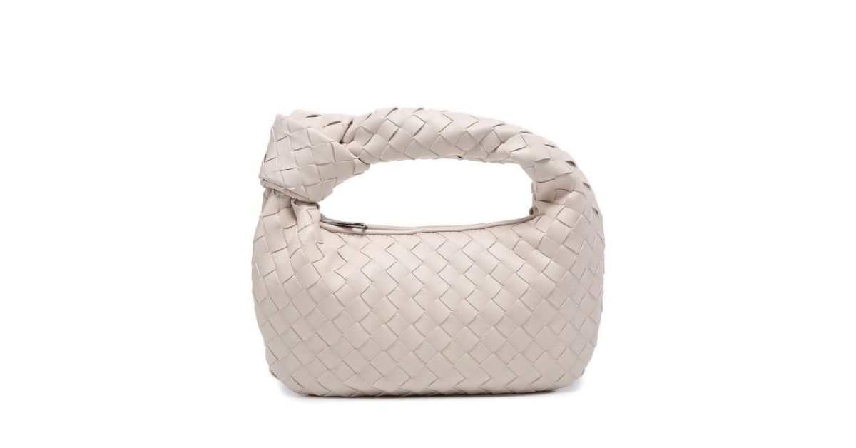 knotted woven handbag