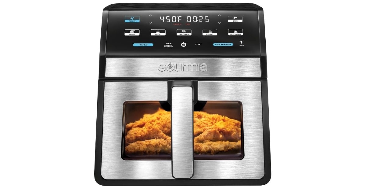Gourmia 8-Quart Digital Air Fryer with Window & Light