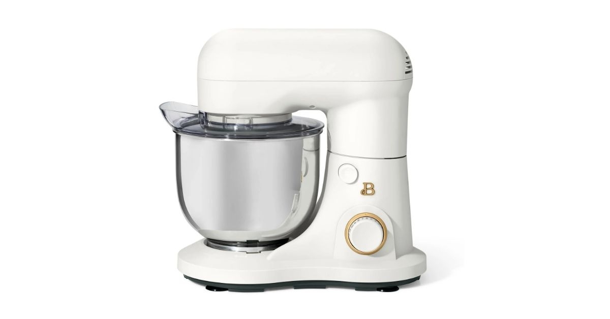 a white stand mixer