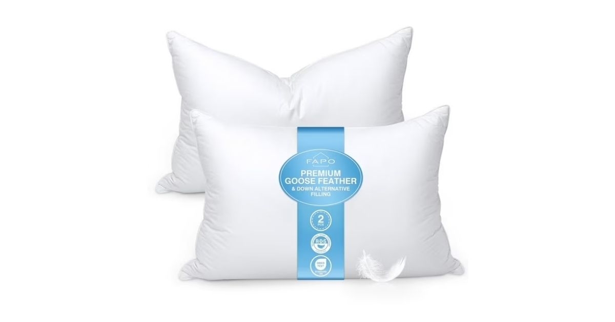 goose feather and down pillows