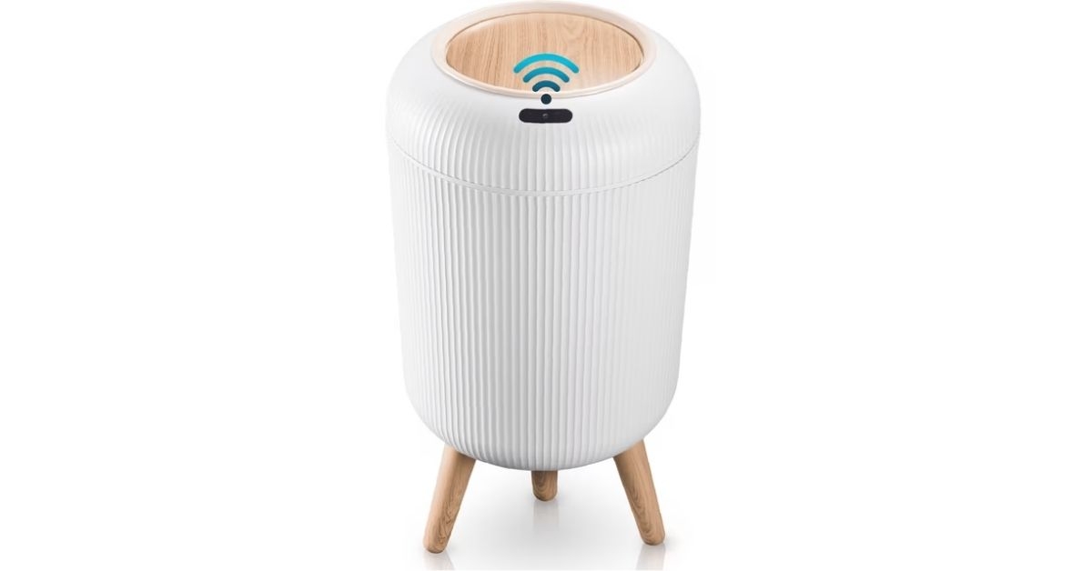 motion sensor trash can