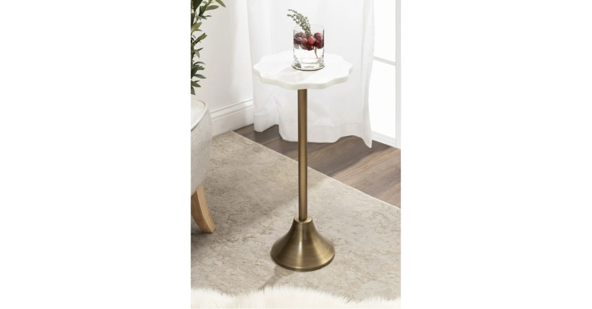 modern pedestal drink table