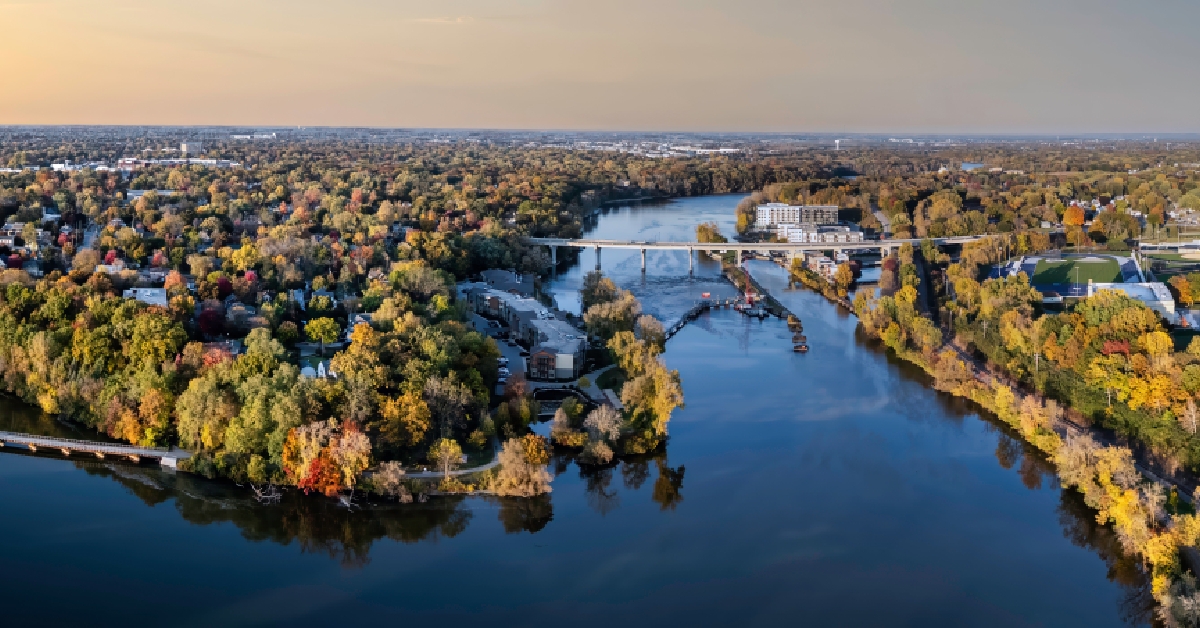 appleton wisconsin fox river view