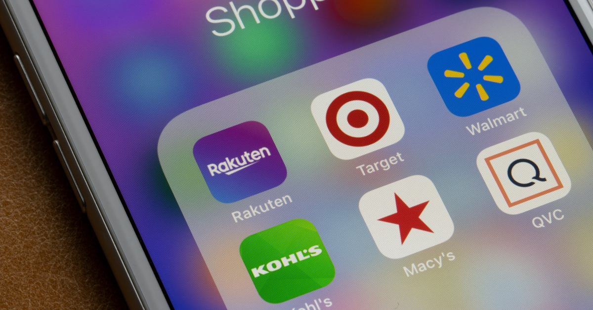 shopping apps on an iphone