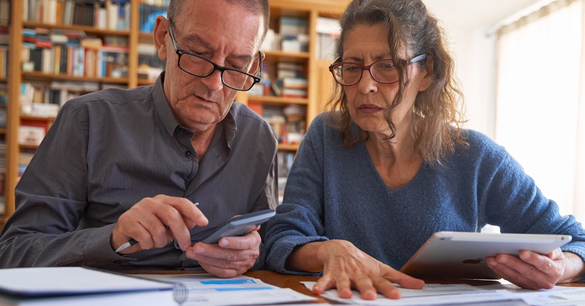 anxious while managing bills 