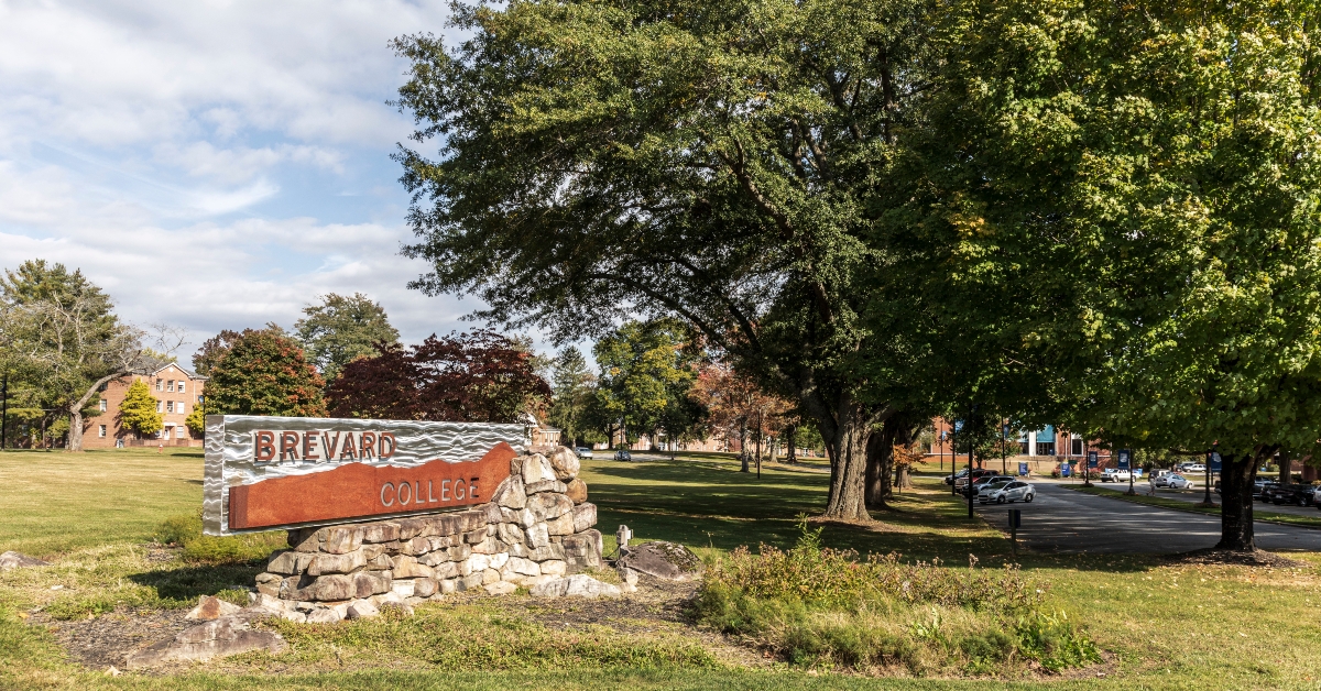 brevard college monument street sign 