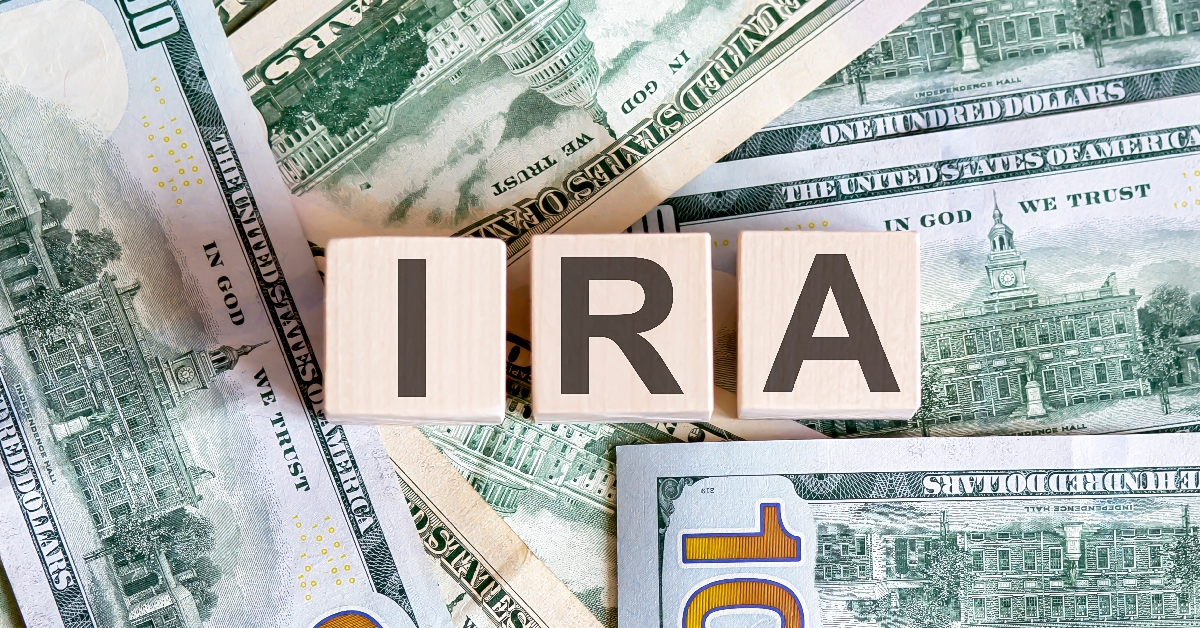 ira on wooden blocks