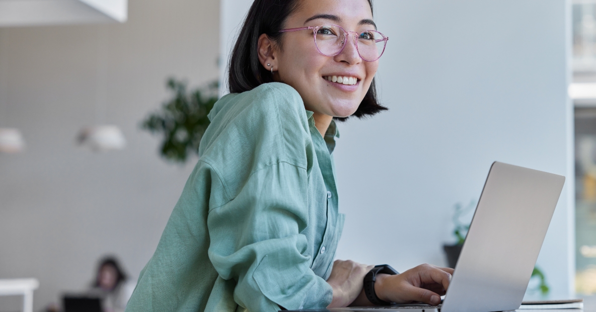 Asian woman in eyeglasses