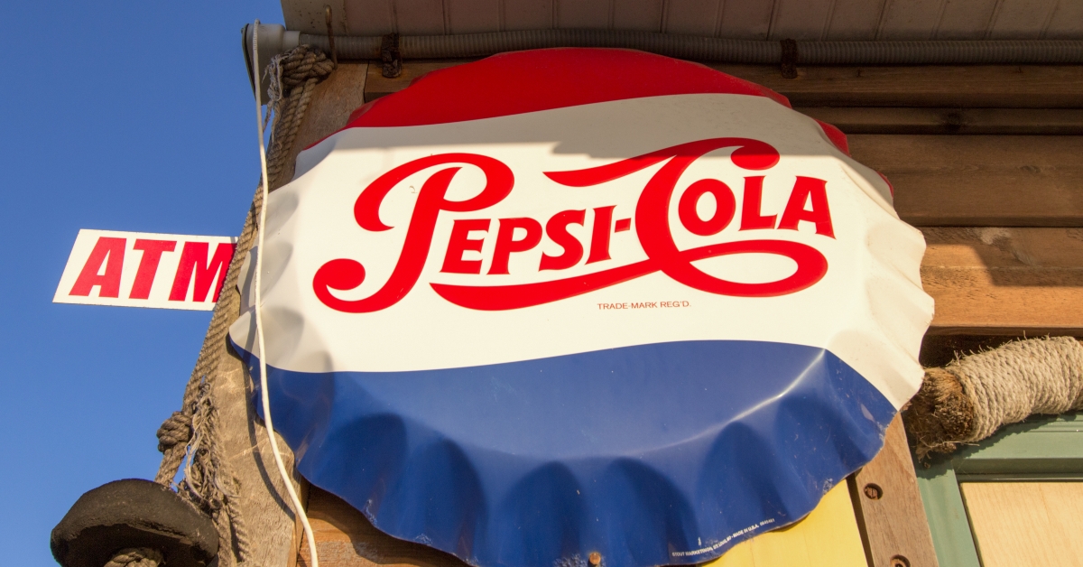 bottle cap pepsi sign