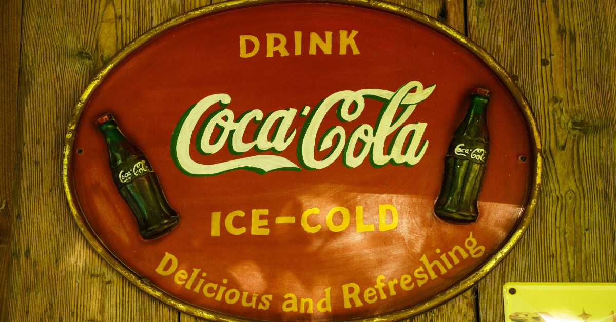 old coca cola sign