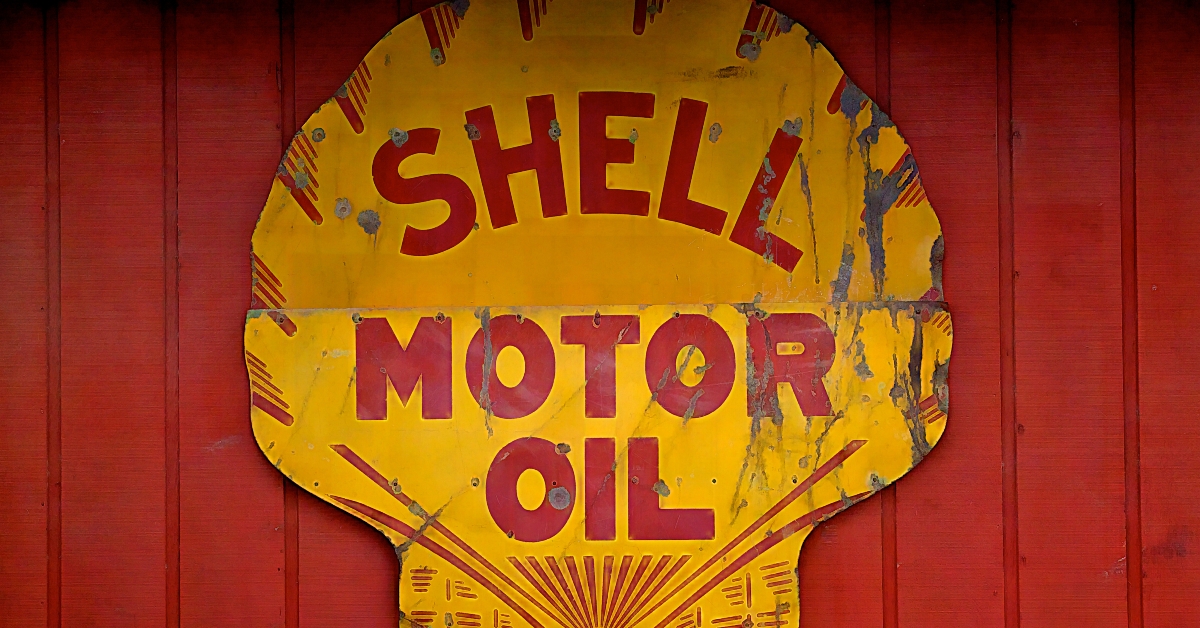 vintage shell motor oil sign