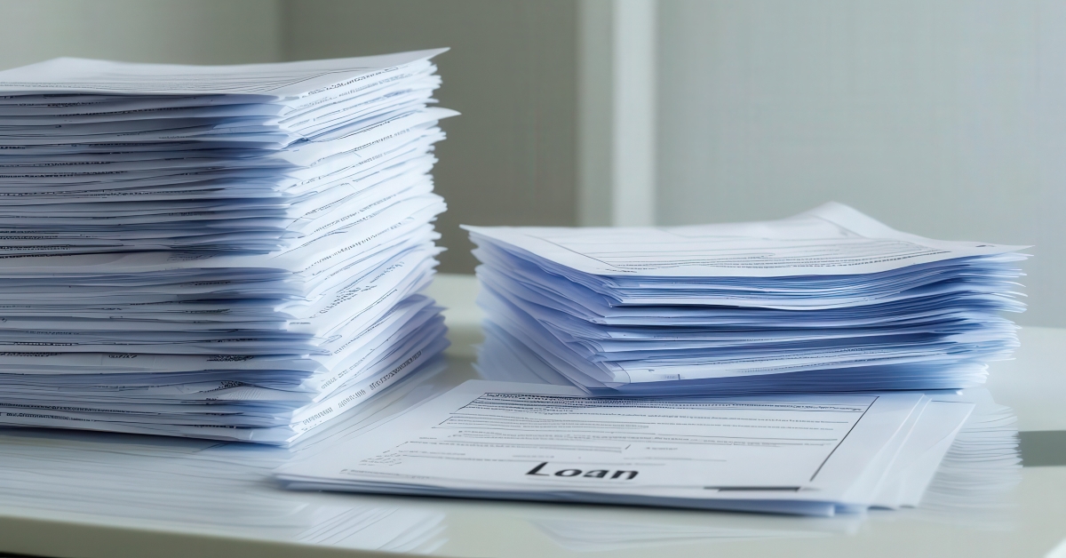 high-interest loan papers and complex borrowing conditions