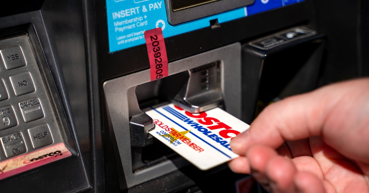 using costco card at gas station