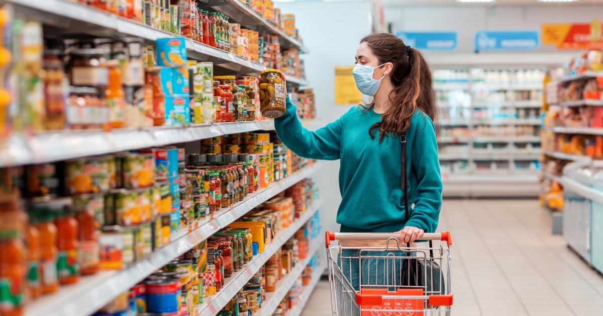 woman at grocery store