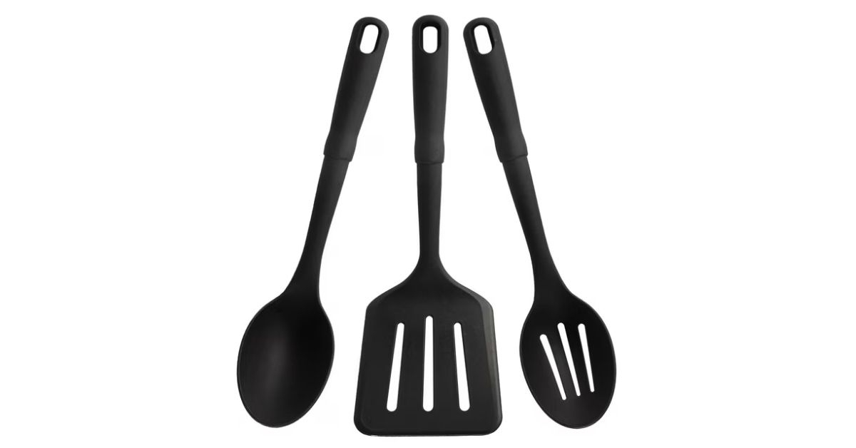 plastic cooking utensil set
