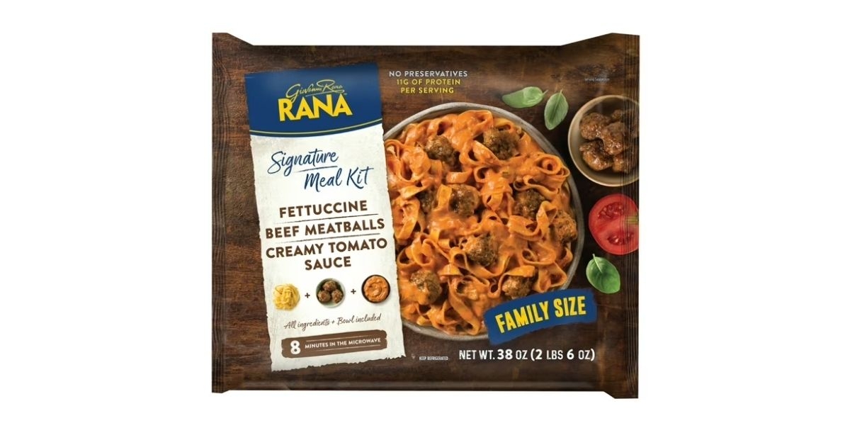 fettucine meatballs with tomato sauce meal kit