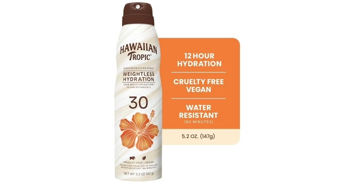 hawaiian tropic spray sunscreen spf 30