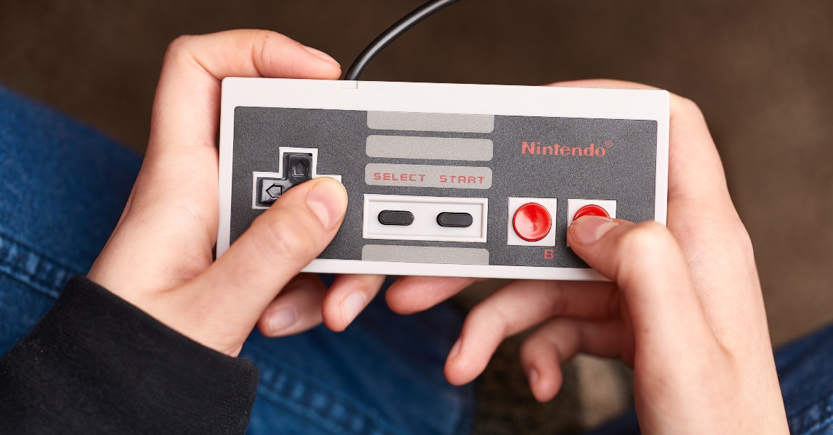 classic nintendo nes console