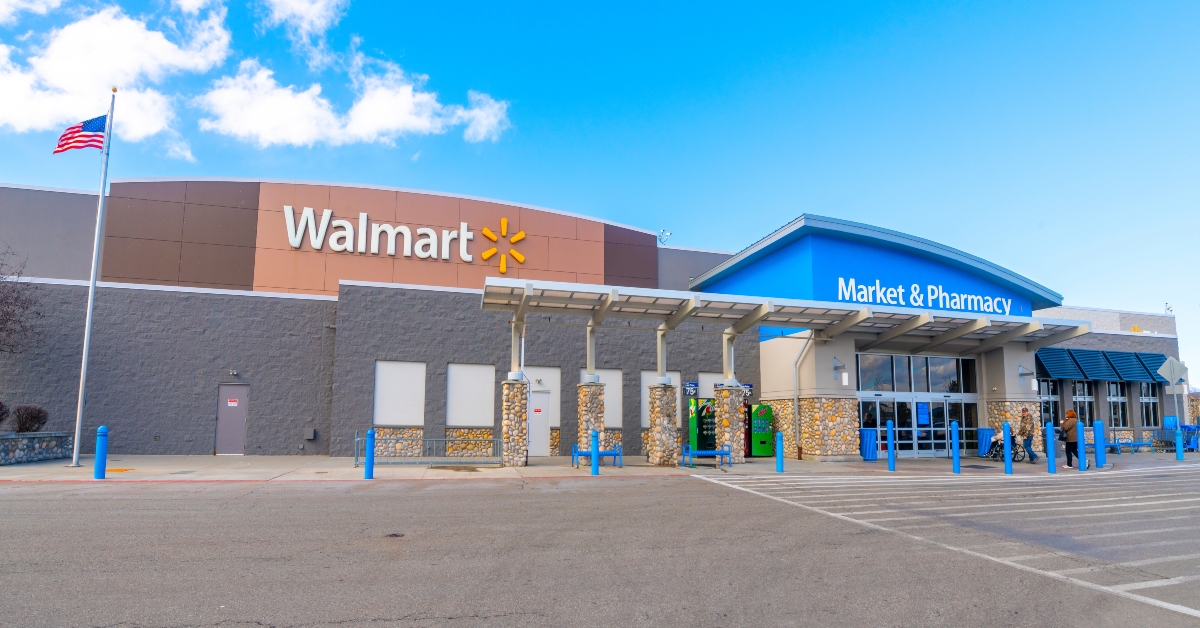 entrance of a walmart superstore