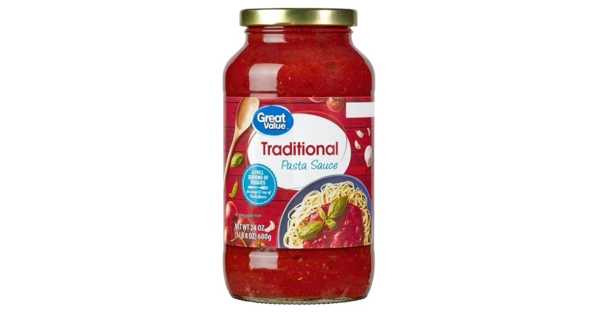 traditional pasta sauce in a bottle