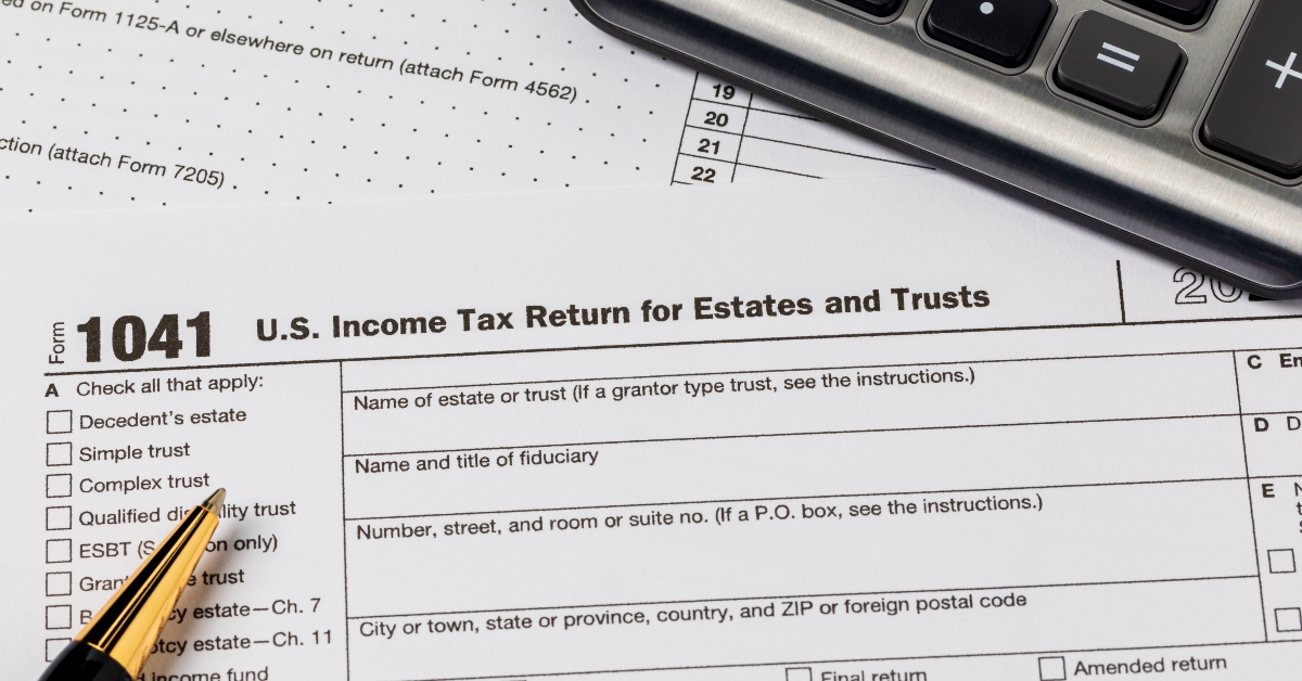 estate and trust tax return form