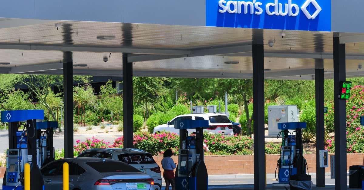 fuel station showing multiple gas