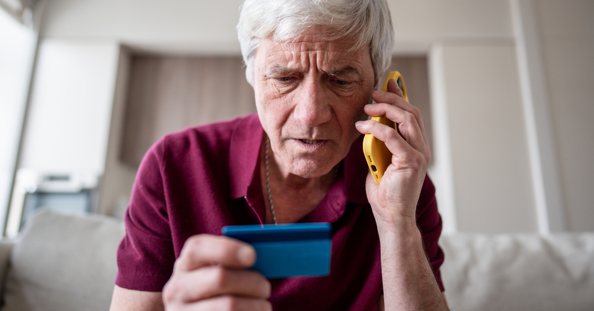 feared pensioner giving away card number to fraudsters